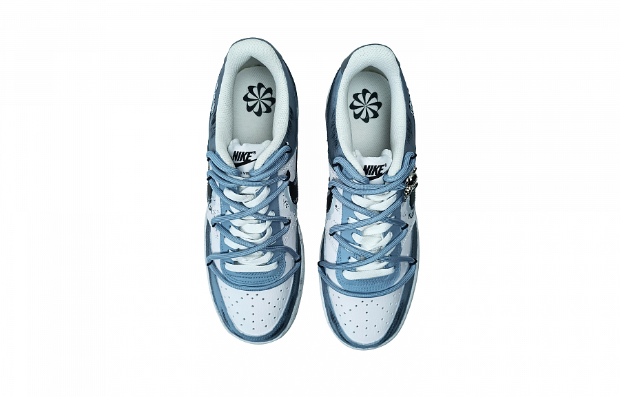 Nike Court Vision 1 Slip-Resistant Cushioning Low-Top Skateboard Shoes Unisex Blue White купить в интернет-магазине Yoocart с быстрой доставкой по России.