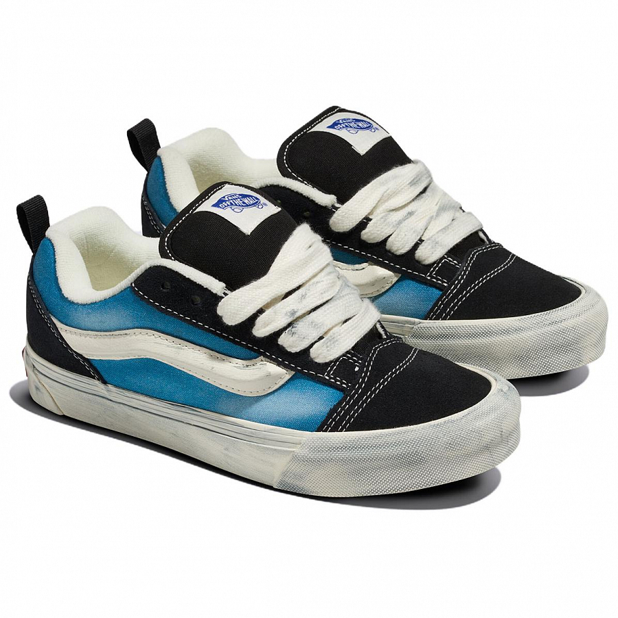 Vans Anti-Slip Wear-Resistant And Impact-Resistant Low-Top Skateboard Shoes Unisex Blue Black