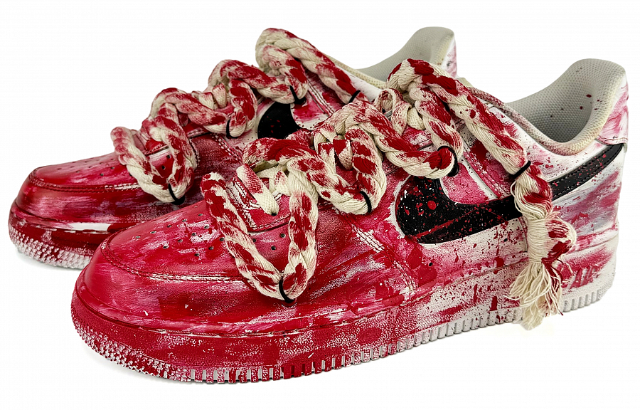 Nike Air Force 1 SuiXin Size 7 Case Scene Coverage Wear-Resistant Low-Top Skateboard Shoes Unisex White Red купить в интернет-магазине Yoocart с быстрой доставкой по России.