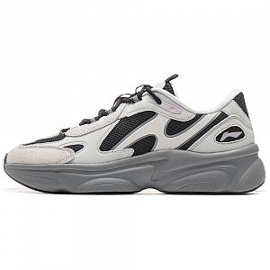 LiNing Coconut Milk 2.0 Anti-Slip Wear-Resistant Low-Top Casual Shoes Women's Beige Black