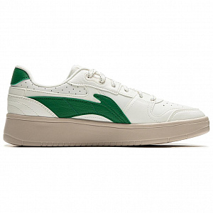 LiNing Acer Truncatum Cushioning, Slip Resistant, And Abrasion Resistant Low Top Skateboard Shoes Men's White Green 1 2767688