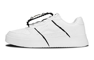 LiNing Pontoon Boats Slip Resistant, Abrasion Resistant, Breathable Low Top Skateboard Shoes Men's White 1 2767790