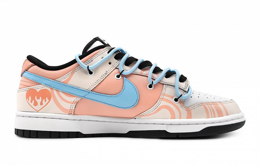 Nike Dunk Skateboard Shoes Women's Low-Top Orange/Black/White купить в интернет-магазине Yoocart с быстрой доставкой по России.