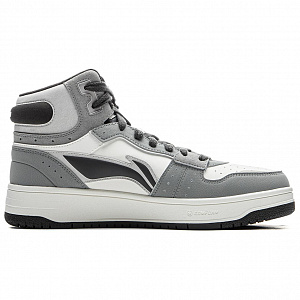 LiNing Tianji SOFT HI Anti-Slip Wear-Resistant Mid-Top Skateboard Shoes Men's White Gray Black 1 2768547