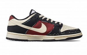 Nike Dunk Slip-Resistant Cushioning Wear-Resistant Low-Top Skateboard Shoes Unisex Beige Black Red 1 2768785