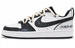 Nike Court Borough Dots Lightweight Anti Slip Low Top Skateboard Shoes GS Gray Black