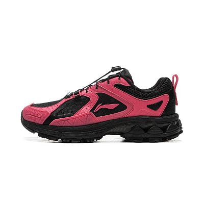 LiNing Support 2.0 Trail V2 Anti Slip Wear Resistant Low Top Sprint Running Shoes Women's Black Pink