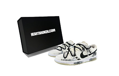 Nike Dunk Slip-Resistant Cushioning Wear-Resistant Low-Top Skateboard Shoes Men's Beige Black