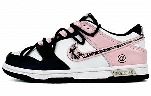 Nike Dunk SuiXin Love Collection Special Shoe Box Anti Slip Wear Resistant Low Top Skateboard Shoes GS Black Pink White 1 2769892
