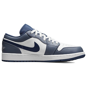 Jordan Air Jordan 1 Wear-Resistant Slip-Resistant Low-Top Vintage Basketball Shoes Men's Marine Blue 1 2770228