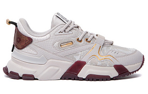 GUGONG·BAOYUNLOU x LiNing 001 Journey Slip Resistant Abrasion Resistant Low top Sports Casual Shoes Women's Gray Purple 1 2771302