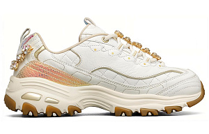 Skechers D'lites 1.0 White/Gold Women's 1 2771439