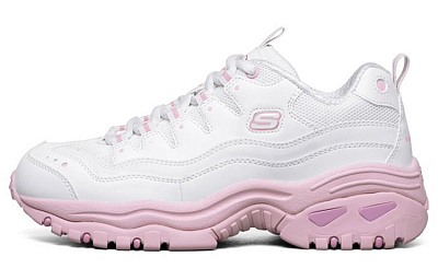 Skechers Energy Casual Shoes Women's Low-Top White Pink