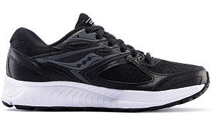 Saucony Cohesion 13 Cushioning, Slip Resistant, Lightweight Low Top Casual Running Shoes Women's Black White 1 2771529