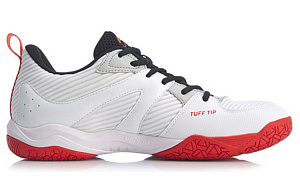 LiNing Cushioning, Wear Resistant Low Top Badminton Shoes Men's White Red 1 2771678