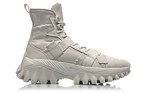 LiNing CF Cushioned Slip-Resistant Abrasion-Resistant High-Top Sports Casual Shoes Men's Antarctic Gray 1 2771992