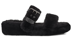 UGG Fuzz Yeah Black Sandals Women's 1 2772218
