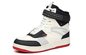 Anta Thermal, Slip Resistant, And Abrasion Resistant Coverage High Top Skateboard Shoes Men's White Black 1 2772373