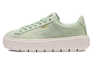 PUMA Platform Trace Skateboard Shoes Women's Low top Mint Green