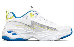 Skechers D'LITES 4.0 Low Top Casual Shoes Men's White Yellow Blue 1 2773660