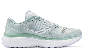 Saucony Triumph 18 Cushioning Anti-Slip Wear-Resistant Breathability Low-Top Running Shoes Women's Light Green White 1 2773910