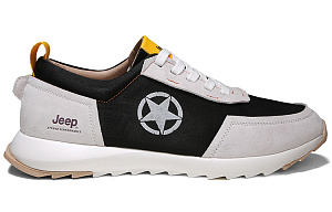 Jeep Lightweight Low Top Skateboard Shoes Men's Black White 1 2773926
