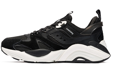 Saucony Gram 9000 Winter Cushioning Anti-Slip Wear-Resistant Breathability Low-Top Casual Shoes Men's Black White