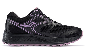 Saucony Cohesion 12 Cushioning Anti-Slip Wear-Resistant Breathability Low-Top Running Shoes Women's Black Purple 1 2775434