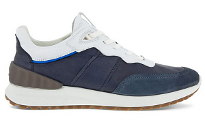 Ecco Astir Waffle Low-Top Sports Casual Shoes Men's Blue 1 2775826