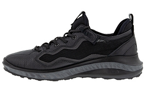 Ecco St 360 Cushioned Anti-Slip And Wear-Resistant Lightweight Low-Top Casual Shoes Men's Black
