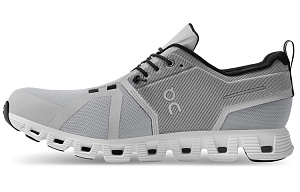On Running Cloud 5 Waterproof Glacier Grey White Women's