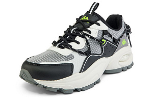 Kappa Shock Absorbers With Slip Resistant And Abrasion Resistant Properties Low Top Chunky Sneakers Unisex Black 1 2778059