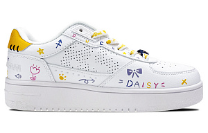 Disney x LiNing Low top Skateboard Shoes Women's White Yellow Purple 1 2778261