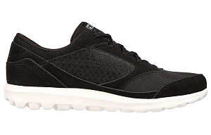 Skechers Go Walk Classic Low Top Casual Shoes Women's Black White 1 2778704