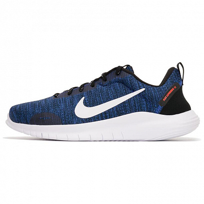 Nike Flex Experience RN 12 Durable Breathable Lightweight Low-Top Casual Running Shoes Men's Navy Blue