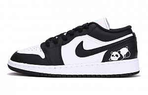 Jordan Air Jordan 1 Slip-Resistant Coverage Balance Impact-Resistant Low-Top Vintage Basketball Shoes Men's Black 1 2779556
