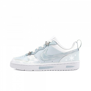 Nike Court Borough Low Love Monday, Amber Anti Slip Wear Resistant Low Top Skateboard Shoes GS Blue