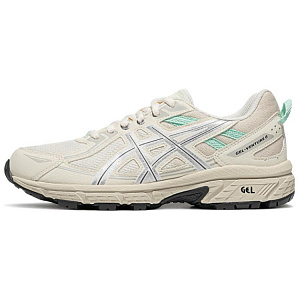 Asics Gel Venture 6 Low Top Running Shoes Women's White Silver