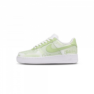 Nike Air Force 1 Low-Top Skateboard Shoes Women's Green White