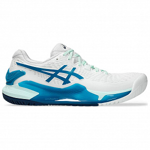 Asics Gel Resolution 9 White Teal Blue Women's 1 2779791