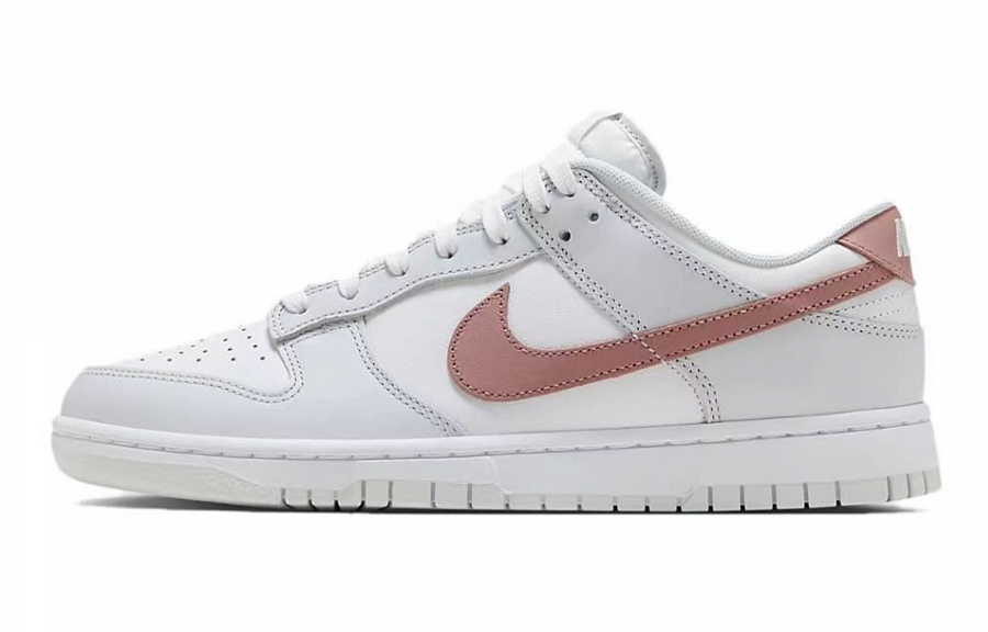 Nike Dunk Low Cushioning Abrasion Resistant Balance Low Top Skateboard Shoes Unisex Beige Red