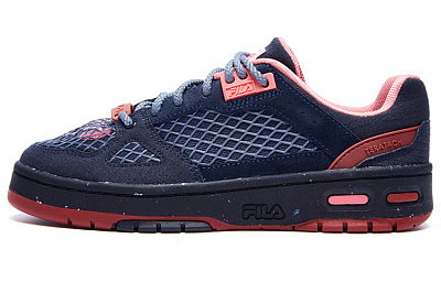 FILA FUSION X Marcelo Burlon Teratach Low Shoes 'Navy Red' Women's