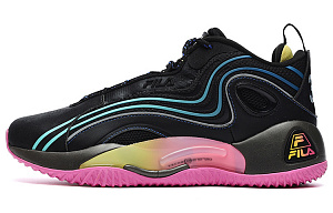 FILA FUSION BALLER Low Top Vintage Basketball Shoes Women's Black Purple