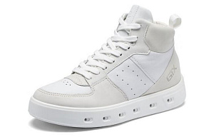 Ecco High-Top Stylish Skateboarding Shoes Women's White 1 2782009