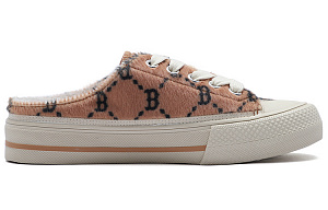 MLB Playball Mule Low-Top Canvas Shoes Unisex Dark Beige Yellow 1 2782263