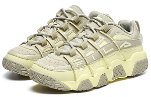 FILA FUSION BARRICADE Low Top Vintage Basketball Shoes Women's Yellow Cream 1 2782886
