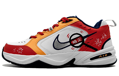 Nike Air Monarch 4 Low-Top Chunky Sneakers Unisex Race Red