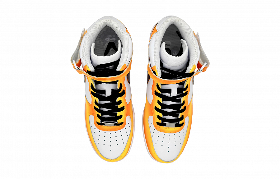 Nike Air Force 1 Air Force 1 Mid-Top Skateboard Shoes GS Yellow Orange Black купить в интернет-магазине Yoocart с быстрой доставкой по России.