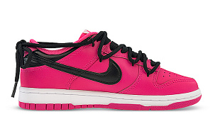 Nike Dunk Low Low-Top Skateboard Shoes Women's Black Red 1 2785899
