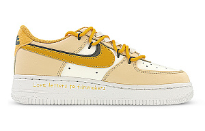Nike Air Force 1 Low Low-Top Skateboard Shoes Women's Yellow Black 1 2785907
